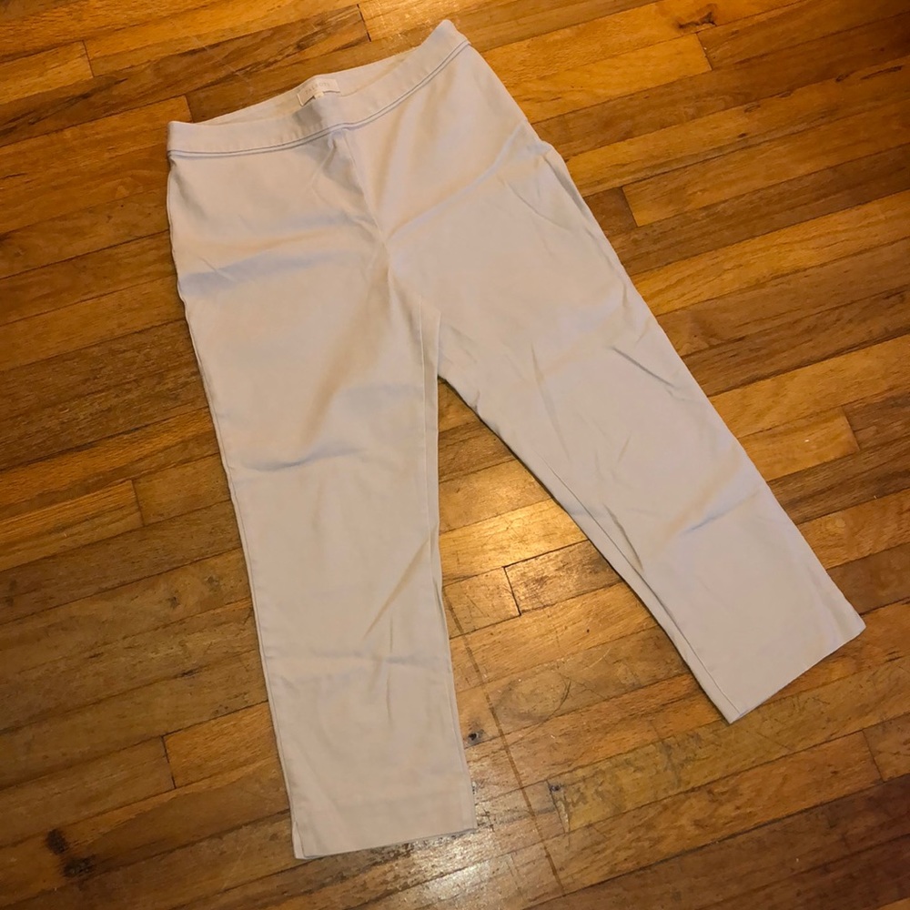 Talbots cropped khaki chinos